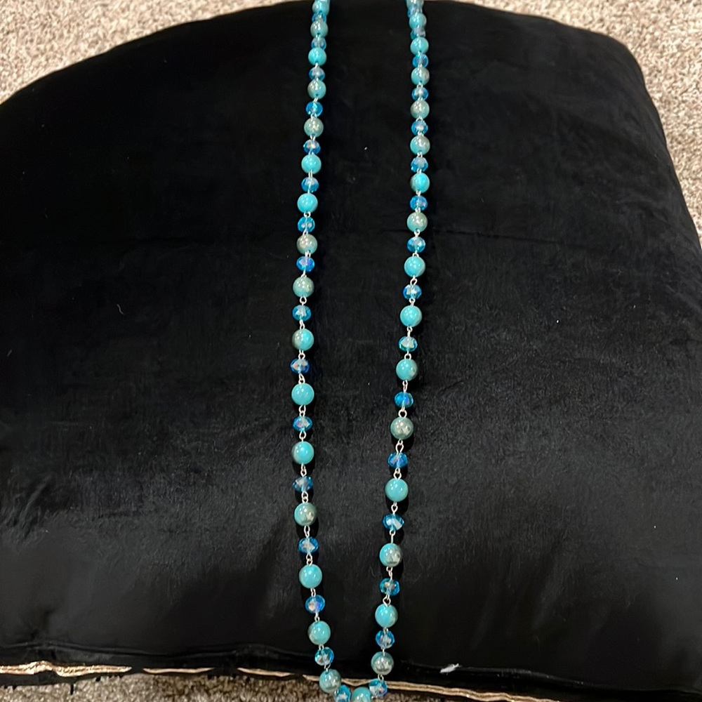 Long beaded necklace